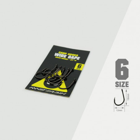 Wide Gape Carp Hooks 6