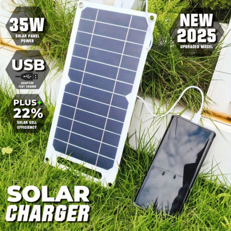 Mobiles/Tragbares 35W Solar Ladegerät mit USB - Solar Panel