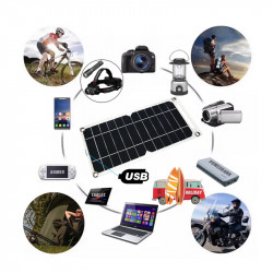 Mobiles/Tragbares 35W Solar Ladegerät mit USB - Solar Panel