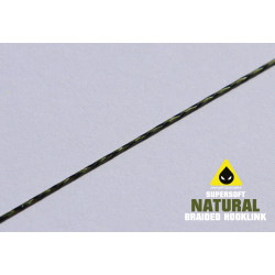 Masterbih Natural Hooklink Braid 25lb – Weiches und robustes geflochtenes Vorfachmaterial für Karpfenrigs