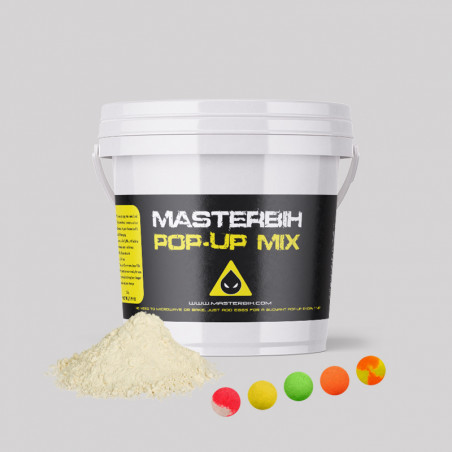 Masterbih Pop-Up Base Mix 250g with base mix and colourful Pop-Up boilies